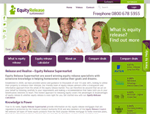Tablet Screenshot of equityreleasesupermarket.com